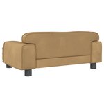 vidaXL Canapé pour enfants marron 70x45x30 cm velours