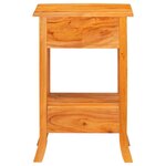 vidaXL Table console avec tiroir Naturel 50 5 x 30 x 75 5 cm