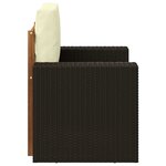 vidaXL Sofa de milieu extérieur Naturel