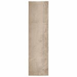 vidaXL Tapis doux à poils moyens et lavable HUARTE Sable 80 x 750 cm