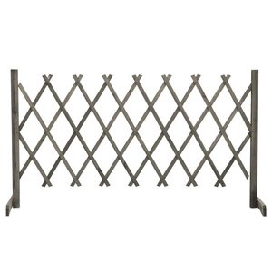 vidaXL Clôture en treillis de jardin Gris 150x80 cm Bois de sapin