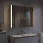 vidaXL Armoire Miroir de Salle de Bain Blanc 63 5 x 15 5 x 60 5 cm