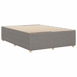 vidaXL Cadre de lit sans matelas taupe 160x200 cm tissu