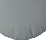 vidaXL Coussins de siège 2 Pièces Gris clair Ø50 x 19 cm tissu