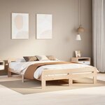 vidaXL Cadre de lit sans matelas 150x200 cm bois de pin massif