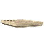vidaXL Cadre de lit avec lumières LED sans matelas 120x200 cm
