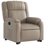 vidaXL Fauteuil inclinable Cappuccino Similicuir