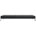vidaXL Housse de Table Uni Noir 182 x 92 x 15 cm tissu
