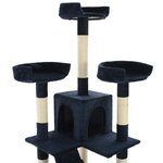 vidaXL Arbre à chat avec griffoirs en sisal 170 cm Bleu