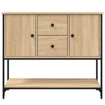vidaXL Buffet chêne sonoma 100x36x85 cm bois d'ingénierie