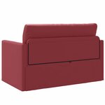 vidaXL Canapé-Lit Rouge bordeaux 124 x 71 x 78 cm Cuir artificiel