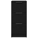 vidaXL Buffets 2 Pièces Chêne noir 30 x 30 x 70 cm Bois d'ingénierie