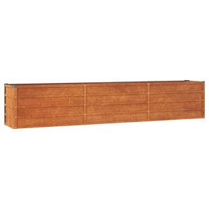 vidaXL Lit surélevé de jardin rouillé 240x40x45 cm acier corten