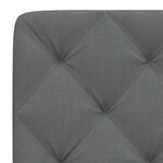 vidaXL Coussin de tête de lit gris foncé 100 cm tissu