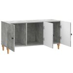 vidaXL Meuble TV Gris béton 99 x 34 5 x 50 cm Bois d'ingénierie