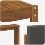 vidaXL Ensemble de canapés d'extérieur 10 Pièces Naturel et Anthracite