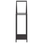 vidaXL Portant de bois chauffage noir 60x25x90 cm