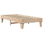 vidaXL Cadre de lit sans matelas 90x190 cm bois de pin massif