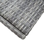 vidaXL Ensemble de bar d'extérieur 9 Pièces poly rotin bois d'acacia Gris