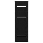 Meuble de pharmacie vidaXL en chêne noir 20x45 5x60 cm en bois d'ingénierie