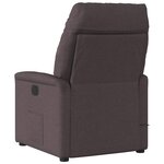 vidaXL Fauteuil inclinable Marron foncé Tissu