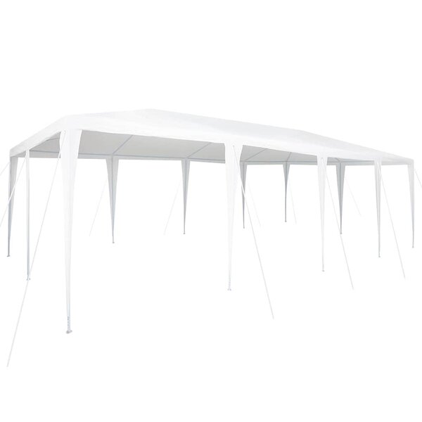 vidaXL Tente de fête Blanc 800 x 400 x 266 cm Polyéthylène et acier