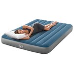 INTEX Lit d'Air avec Pompage INTEX Bleu foncé et gris PVC et ABS