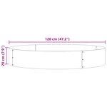vidaXL Jardinières de jardin 5 Pièces 120x120x20 cm en acier corten