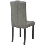 vidaXL Chaises à manger lot de 2 gris tissu
