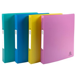 Classeur 2 Anneaux 30mm Polypropylène Forever Young - A4 Maxi - Couleurs Assorties - X 12 - Exacompta