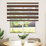 vidaXL Store zèbre marron 125x100cm largeur du tissu 120 9cm polyester