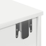 vidaXL Étagère murale et tiroirs blanc 100x37 5x19cm bois d'ingénierie