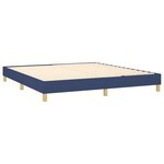 vidaXL Sommier à lattes de lit avec matelas Bleu 160x200 cm Tissu
