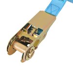 vidaXL Sangle d’arrimage 4 Pièces 0 8 tonne 6 m x 25 mm Bleu