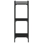 vidaXL Bibliothèque à 3 niveaux noir 40x30x86 cm bois d'ingénierie
