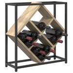 vidaXL Étagère à vin Chêne Sonoma 51 x 18 x 52 5 cm Bois d'ingénierie