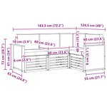vidaXL Ensemble de canapés d'extérieur 4 pc Polyester