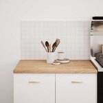 vidaXL Plan de travail de cuisine bois de chêne massif rectangulaire