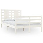 vidaXL Cadre de lit sans matelas blanc 120x200 cm bois de pin massif