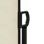 vidaXL Auvent latéral rétractable crème 140x500 cm