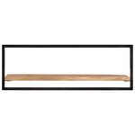 vidaXL Étagères murales 2 Pièces 100x24x35 cm Bois d'acacia et acier