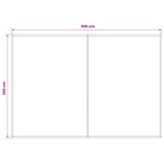 vidaXL Toile de rechange pour auvent Anthracite et blanc 500 × 350 cm