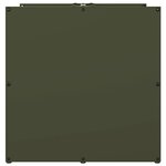 vidaXL Portant de bois chauffage vert olive 40x40x40 cm