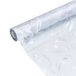 vidaXL Films pour fenêtre 2 Pièces dépoli motif de fleurs PVC