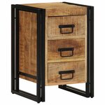 vidaXL Cabinet de chevet 40 x 35 x 50 cm bois de manguier massif