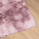 vidaXL Tapis Shaggy à poils longs NAVARRA rose poudré 120x170 cm