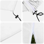 vidaXL Couvercles de Fleece de Protection Anti-Gel pour Plantes Blanc