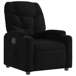 vidaXL Fauteuil inclinable Noir Tissu
