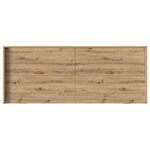 vidaXL Cadre de lit Chêne artisanal 70 x 190 cm Bois d'ingénierie
