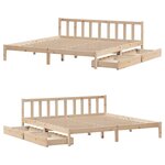 vidaXL Cadre de lit sans matelas 180x200 cm bois massif de pin